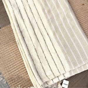 NWT Anthropologie Textured 50x60 throw